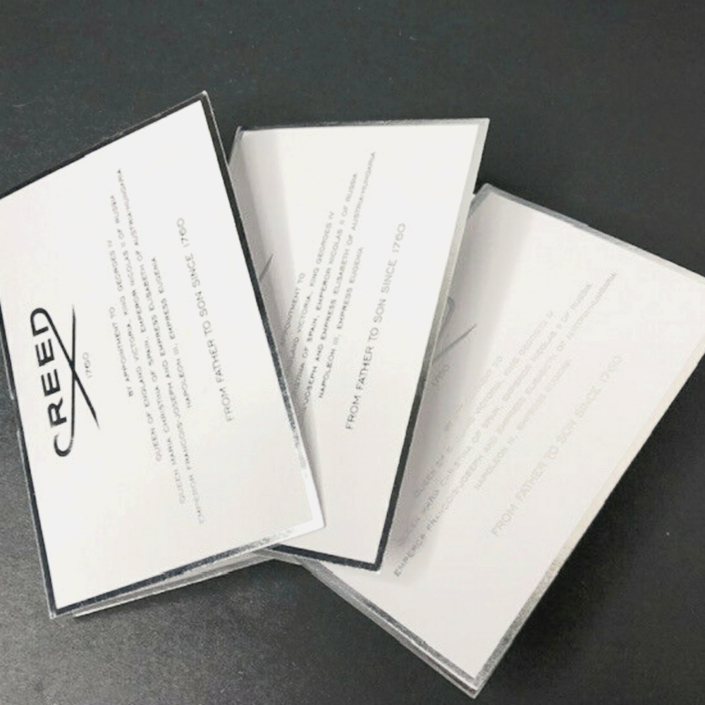 Creed card samples